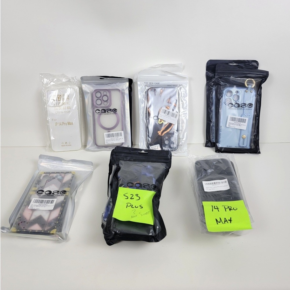 Bulk Lot 19 iPhone 14 12 Pro Max Samsung S23 Plus A13 Case MagSafe Disney
